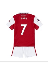 Arsenal Bukayo Saka #7 Babyklær Hjemme Fotballdrakt til barn 2022-23 Korte ermer (+ Korte bukser)